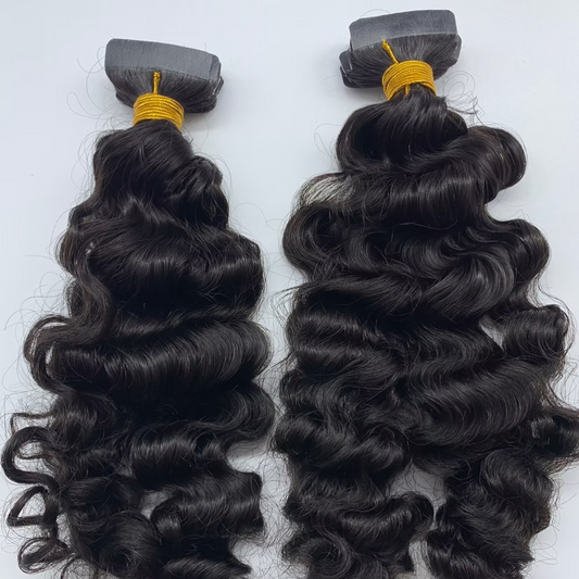 Deep Wave Curly Tape-In Extensions