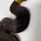 Black brazilian bundle hair extension with rubber